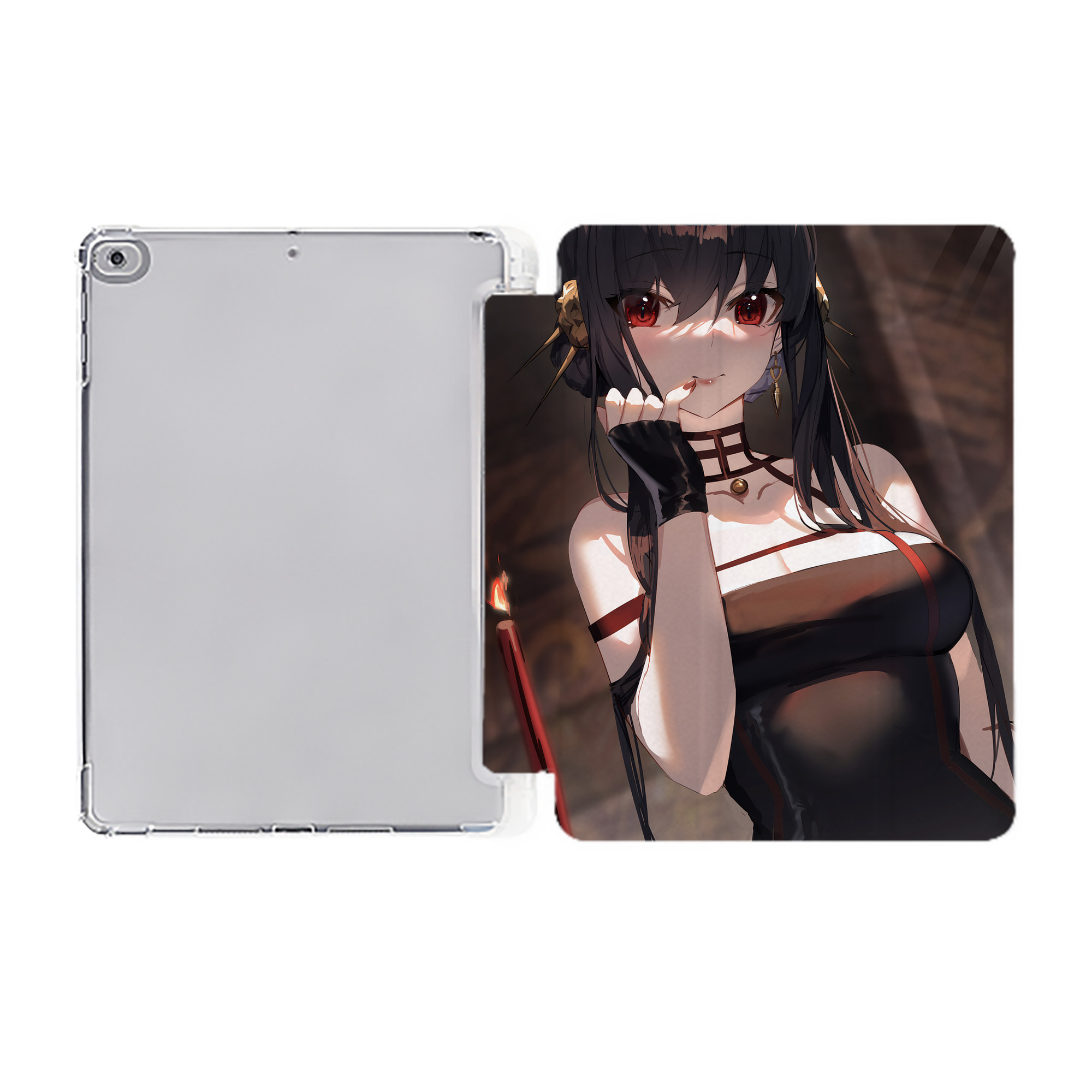 （画像用） SPY×FAMILY间谍家家酒 IPad ケース ペン収納付き 三つ折りスタンド PUレザー×シリコン 対応機種9.5/10.5/10.9インチ